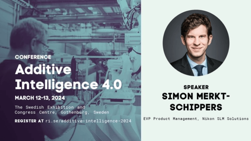 Dr. Simon Merkt-Schippers Speaks at Additive Inteligence 4.0